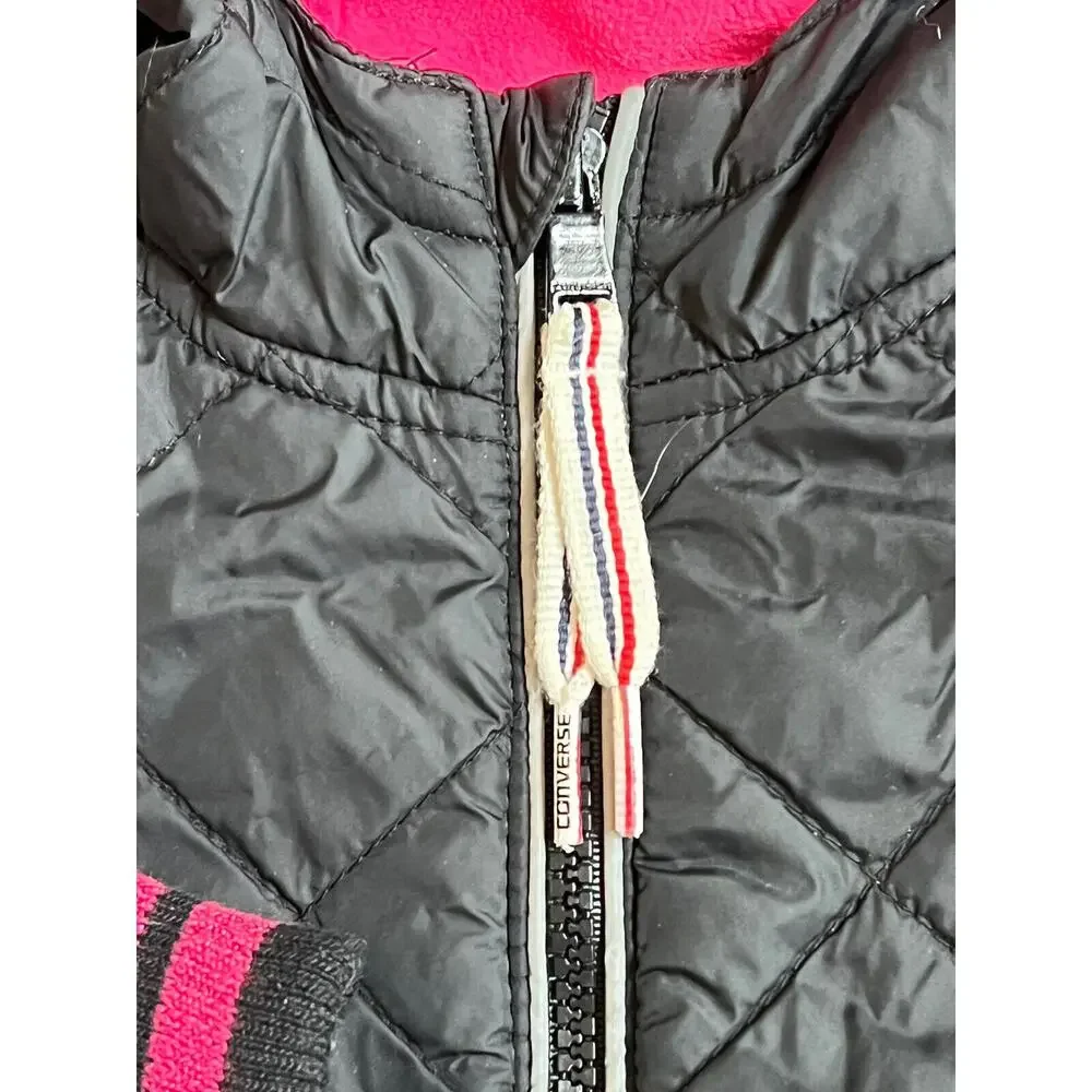 Converse girls quilted hooded jacket age 4-5 years 5 S